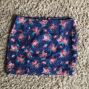 forever 21 floral skirt